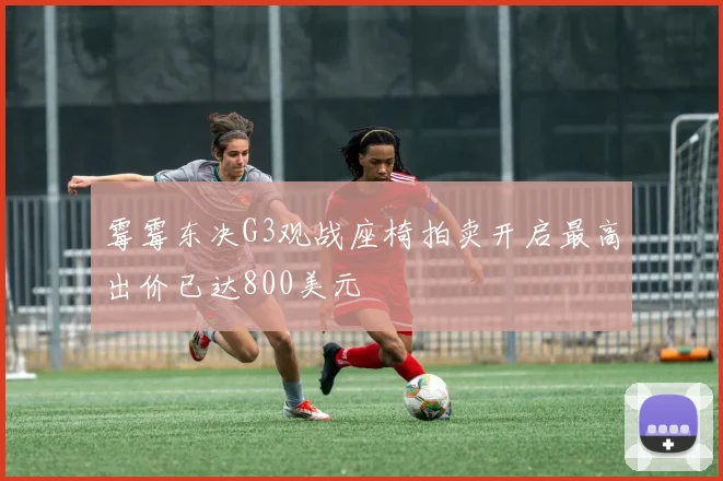 霉霉东决G3观战座椅拍卖开启最高出价已达800美元